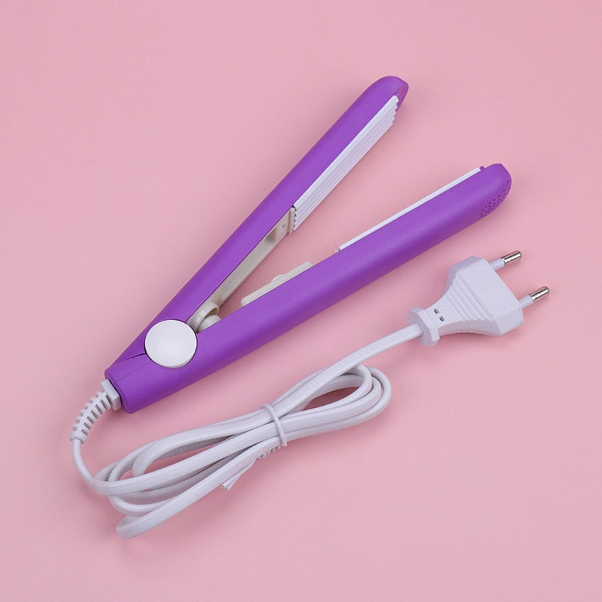 1PC New Curling Iron Mini Hair Iron Pink Corrugated Plate Electric Curling Iron Hair Art Styling Tools